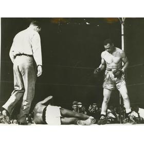 JOE LOUIS V JERSEY JOE WALCOTT 1948 PRESS PHOTOGRAPH
