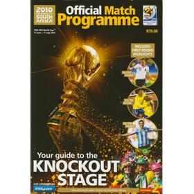 SOUTH AFRICA 2010 OFFICIAL MATCH PROGRAMME: KNOCKOUT STAGE