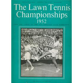 WIMBLEDON CHAMPIONSHIPS 1952 (DAY 7) TENNIS PROGRAMME