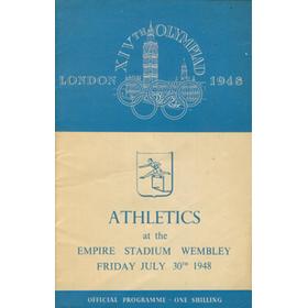 LONDON OLYMPICS 1948 - 30TH JULY ATHLETICS