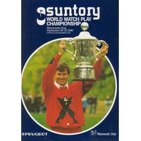 WORLD MATCH PLAY CHAMPIONSHIP 1990 GOLF PROGRAMME