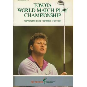 WORLD MATCH PLAY CHAMPIONSHIP 1991 GOLF PROGRAMME