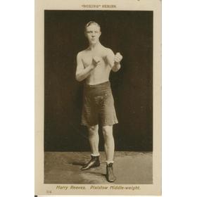 HARRY REEVES BOXING POSTCARD