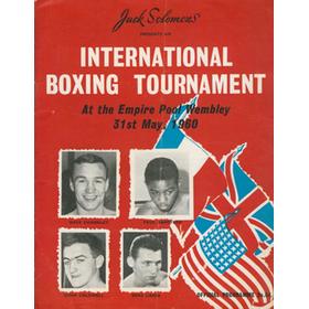DAVE CHARNLEY V PAUL ARMSTEAD 1960 BOXING PROGRAMME
