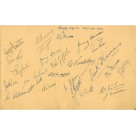 LEICESTER CITY 1947/48 AUTOGRAPH SHEET