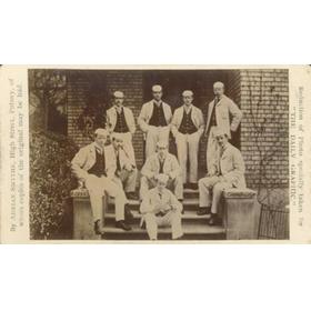 CAMBRIDGE UNIVERSITY BOAT RACE CREW 1893 (CABINET CARD) PHOTOGRAPH