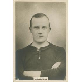 GEORGE JOBEY (NEWCASTLE UNITED, ARSENAL AND NORTHAMPTON) LARGE "PINNACE" CARD