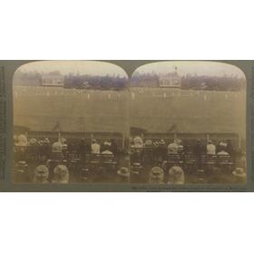 AUSTRALIA V ENGLAND 1907-08 STEREOCARD CRICKET PHOTOGRAPH