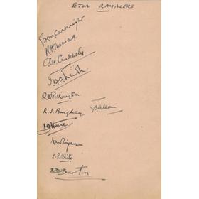ETON RAMBLERS 1930S SIGNED CRICKET ALBUM PAGE - INCLUDING GUBBY ALLEN