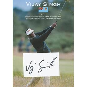 VIJAY SINGH (FIJI) PUBLICITY PHOTO + AUTOGRAPH