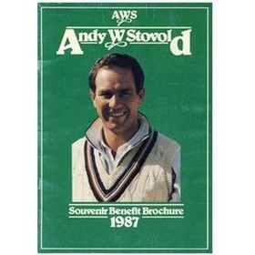 ANDY STOVOLD (GLOUCESTERSHIRE) 1987 CRICKET BENEFIT BROCHURE