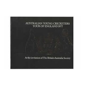 AUSTRALIA YOUNG CRICKETERS TOUR OF ENGLAND 1977 - MULTI SIGNED