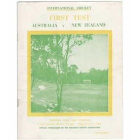 NEW ZEALAND V AUSTRALIA 1967 (PUKEKURA PARK, NEW PLYMOUTH) CRICKET PROGRAMME
