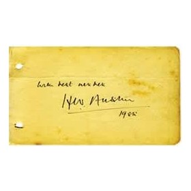 "bunny" AUSTIN 1935 signed album page