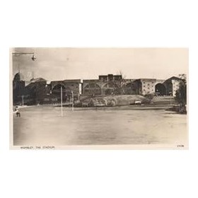WEMBLEY STADIUM, 1924 FOOTBALL POSTCARD