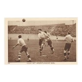 AMSTERDAM OLYMPICS 1928 FOOTBALL FINAL POSTCARD (URUGUAY V ARGENTINA)