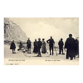 SKI-SPORT DANS LES ALPES    SKI-SPORT IN DEN ALPEN (SWITZ.) postcard