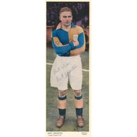 BERT SPROSTON (LEEDS UTD) SIGNED TOPICAL TIMES CARD