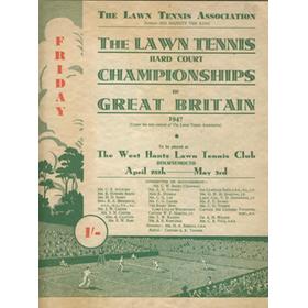 THE LAWN TENNIS HARD COURT CHAMPIONSHIP OF GREAT BRITAIN (WEST HANTS TENNIS CLUB) 1947