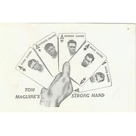 DAVE SANDS (AUSTRALIA) AND BROTHERS BOXING POSTCARD