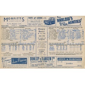 ENGLAND V SOUTH AFRICA 1955 (HEADINGLEY) CRICKET SCORECARD