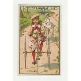 TRICYCLE ADVERTISING CARD - CHOCOLAT IBLED, MONDICOURT