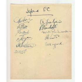 ILFORD FOOTBALL CLUB 1947 SIGNED ALBUM PAGE