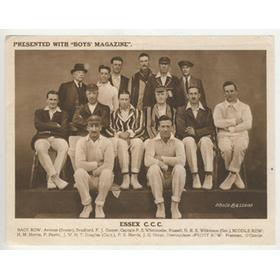 ESSEX COUNTY CRICKET CLUB 1922 PHOTOGRAPHIC SUPPLEMENT