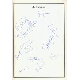 GLOUCESTERSHIRE V HAMPSHIRE 1989 CRICKET PROGRAMME - SIGNED BY BOTH TEAMS