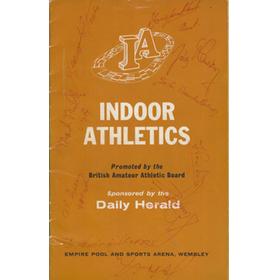 INDOOR ATHLETICS PROGRAMME 1963 (WEMBLEY) - SIGNED BY MARY PETERS AND MANY MORE