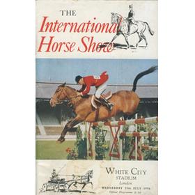 THE INTERNATIONAL HORSE SHOW 1956 OFFICIAL PROGRAMME