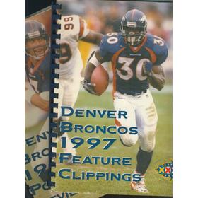 DENVER BRONCOS 1997 POSTSEASON REVIEW AND FEATURE CLIPPINGS