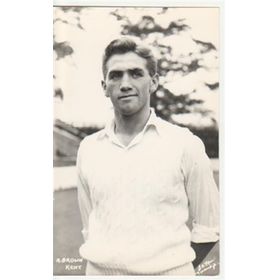 ALAN BROWN (KENT & ENGLAND) CRICKET POSTCARD