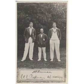 CHAPMAN/FREEMAN/WOOLLEY (KENT & ENGLAND) CRICKET POSTCARD