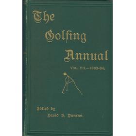 THE GOLFING ANNUAL 1893-94. VOLUME VII