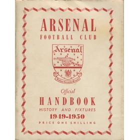 ARSENAL FOOTBALL CLUB 1949-50 OFFICIAL HANDBOOK