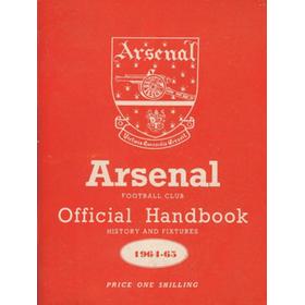 ARSENAL FOOTBALL CLUB 1964-65 OFFICIAL HANDBOOK