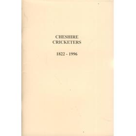 CHESHIRE CRICKETERS 1822-1996