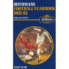 ROTHMANS FOOTBALL YEARBOOK 1992-93