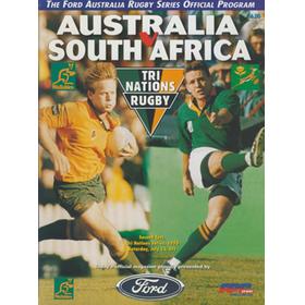 AUSTRALIA V SOUTH AFRICA (2ND TEST) 1996 RUGBY PROGRAMME