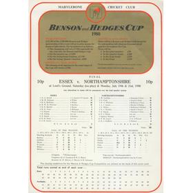 ESSEX V NORTHAMPTONSHIRE (LORD