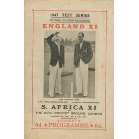 ENGLAND V SOUTH AFRICA 1947 (THE OVAL) CRICKET PROGRAMME