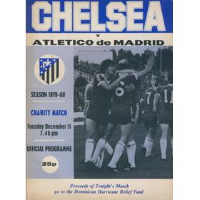 CHELSEA V ATLETICO MADRID 1979 FOOTBALL PROGRAMME