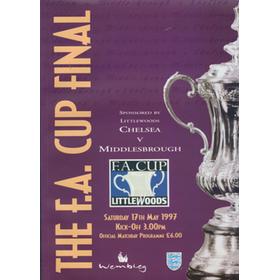 CHELSEA V MIDDLESBROUGH 1997 (F.A. CUP FINAL) FOOTBALL PROGRAMME