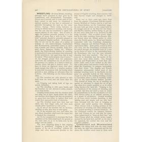 WRESTLING - THE ENCYCLOPAEDIA OF SPORT