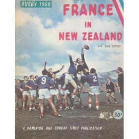FRANCE IN NEW ZEALAND 1968 RUGBY TOUR BROCHURE
