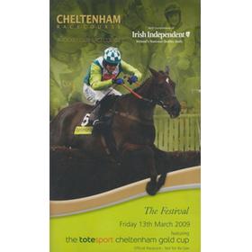 CHELTENHAM GOLD CUP 2009 RACECARD