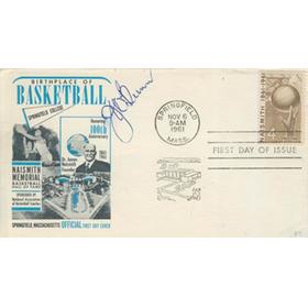 JOHN W BUNN (BASKETBALL HALL OF FAME) 1961 SIGNED FIRST DAY COVER