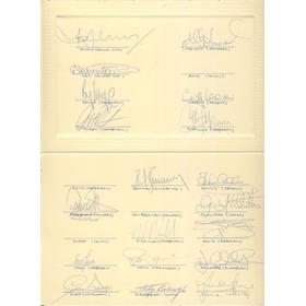 SCOTLAND FOOTBALL TEAM 1993 (V SWITZERLAND) SIGNED CARD