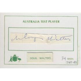 DOUG WALTERS (AUSTRALIA) CRICKET AUTOGRAPH